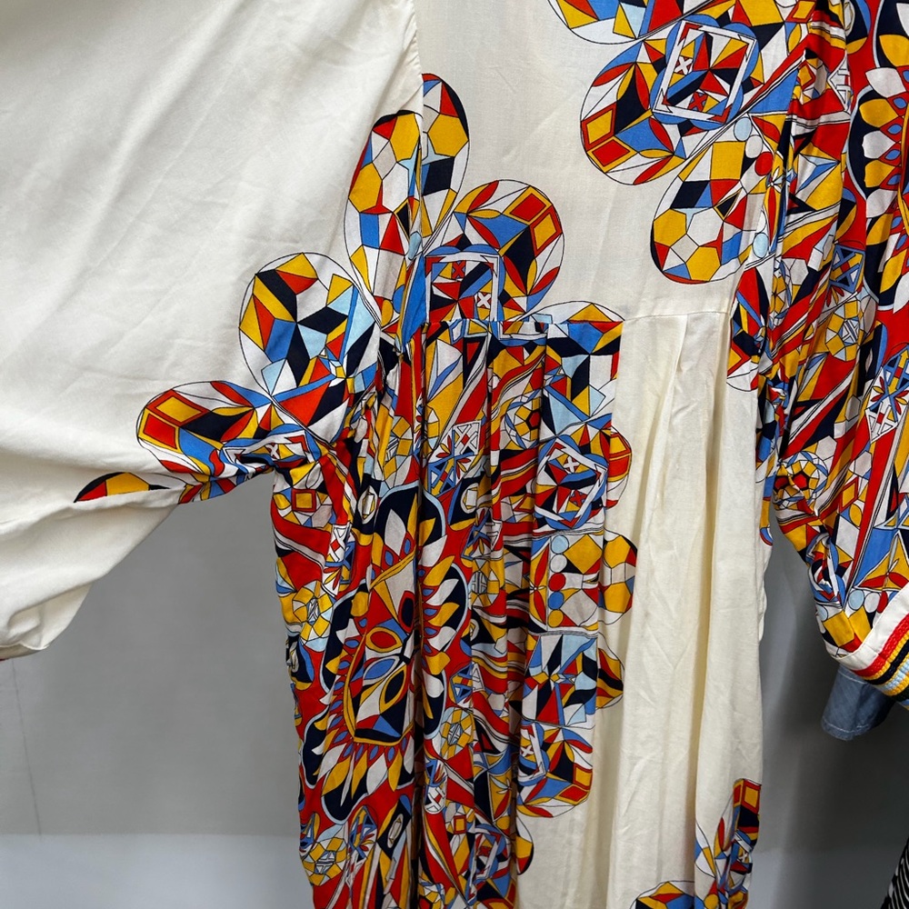 Tory Burch Multicolor Geometric Maxi Dress - Picture 8 of 9